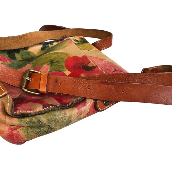PATRICIA NASH Floral Flap Leather Crossbody Bag Purse - Picture 16 of 16